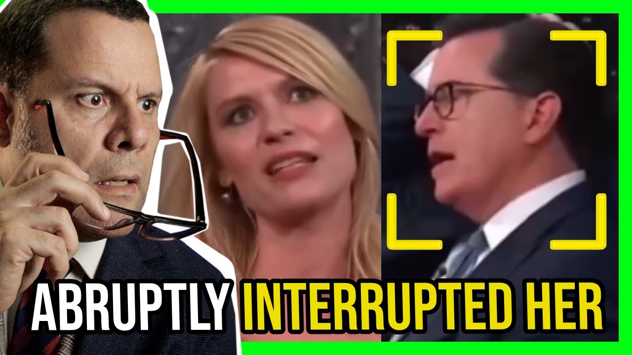 Colbert FREAKS OUT when Claire Danes EXPOSED CIA and the MEDIA!